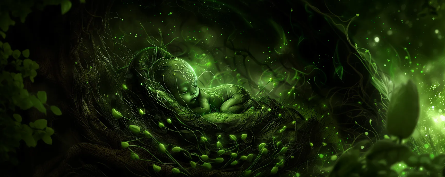 Atmospheric image depicting a practitioner of the Leven
