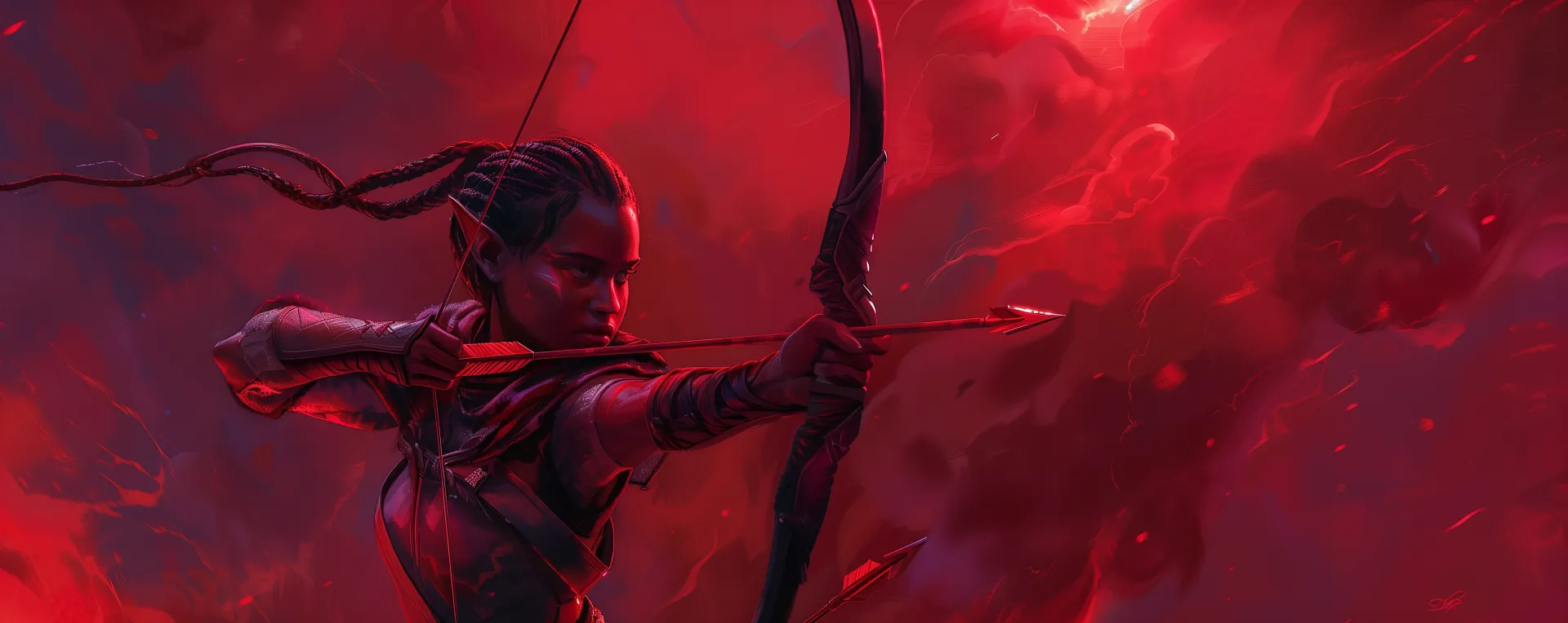 Atmospheric image depicting a practitioner of the Skirmisher