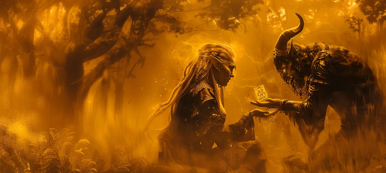 Atmospheric image depicting a practitioner of the Witch & Warlock